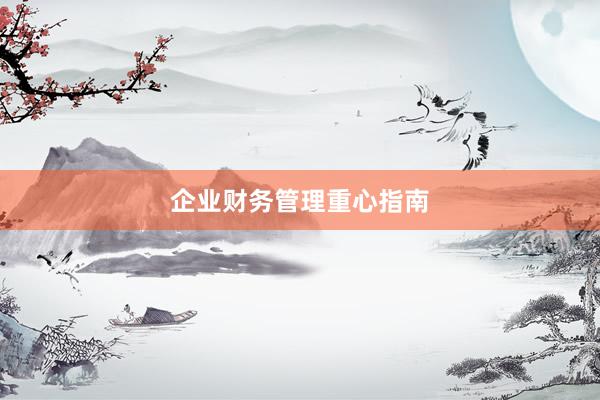 企业财务管理重心指南